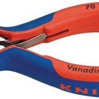 Chrome-plated side cutters, handles with two-tone