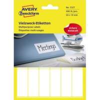 Avery Zweckform multipurpose label 3327 50x19mm white 486 pieces/pack.