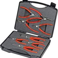 KNIPEX safety pliers set 10 - 60mm, 8 pieces in plastic case