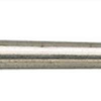 Soldering brush L.120mm W.12mm Natural bristles in a conically flat sheet metal sleeve