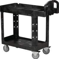 Shelf trolley with 2 shelves Trgf.226kg L990xW450xH850mm plastic black