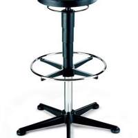 Swivel stool with glides, integral foam foot ring, seat H.570-850mm, seat D.350mm BIMOS