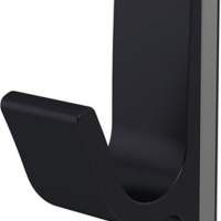 HERMETA magnetic coat hook 0150 A.40mm alu.black anod.H.85mm