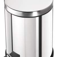 Pedal waste collector 12l, polished stainless steel