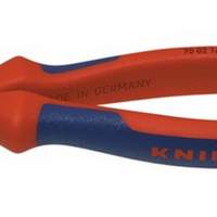 Side cutter L.125mm pol. with 2-component sleeves KNIPEX slip protection