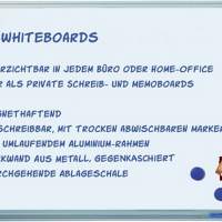 Writing board W.900xH.600mm with aluminum frame, galvanized rear wall