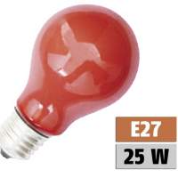 Bulb PHILOS A60 special bulb E27, 230V, 25W, shockproof, red