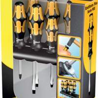 6-piece screwdriver set 932/918/6 slots/PZD WERA multi-component handle