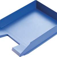 HELIT letter tray for DIN A4-C4 plastic blue, 5 pieces
