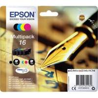 Epson ink cartridge T16 bw/c/m/y 4 pieces/pack.