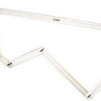 Angle template 13 aluminum rails for cutting stairs plastic tube