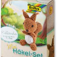 Folia - Mini crochet kit squirrel 7 - 9 cm