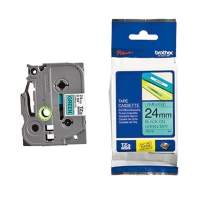 P-touch tape cassette TZE751 24mmx8m laminated black on green