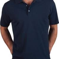 Men's superior polo shirt size XXL, black