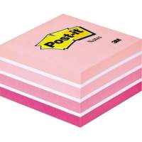 Post-it note cube 2028P 76x45x76mm 450 sheets pastel pink