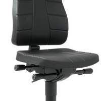 Highline swivel work chair with glides integral foam H.450-600mm BIMOS