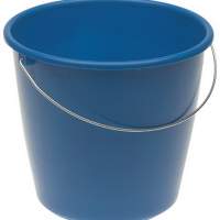 Bucket Ku. 10l mixed plastic with graduation and metal bracket