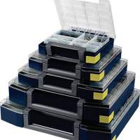 Assortment case W.465xD.401xH.78mm 18 compartments inserts loose PP/PC