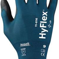 Gloves HyFlex® 11-616 size 7 green blue/black nylon w.polyurethane cat II 12er