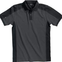 FHB Polo-Shirt Konrad Gr.XXL anthrazit-schwarz 65%BW/35%PES 300 g/qm