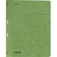 Falken eyelet binder DIN A4 full cover authority stitching green