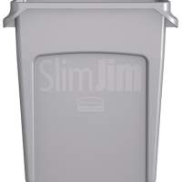 Recycling bin 60l, grey, with ventilation ducts