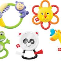 Fisher-Price Animal Teethers in Counter Display, Set of 5
