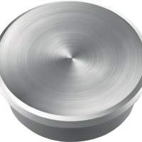 Magnet de Luxe silver D.25xH.8mm adhesion 2.3kg neodymium magnet, 10 pieces