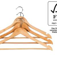 KESPER hangers with bar/notch, set of 3 x 5 packs = 15 pieces