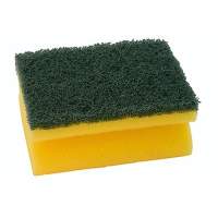 Sponge 7x9.5x4cm grip strip yellow/green