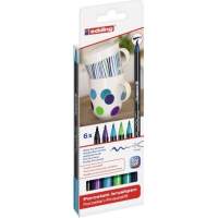 edding Pinselstift 4-4200-6099 Porzellan cool colours 6 St./Pack