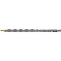 Faber-Castell pencil GRIP 2001 117001 triangular B silver-grey