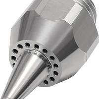 RIEGLER round nozzle external thread, aluminum length 41 mm, external D. 13mm