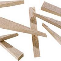 Beech wood wedges dimension 5x7x54mm, 250 pieces