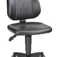 Unitec swivel work chair with wheels imitation leather seat H.440-620mm BIMOS