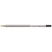 Faber-Castell pencil GRIP 2001 117201 with eraser B silver-grey
