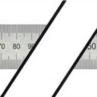 Steel rule L.500mm flexible division A=mm/mm PREISSER