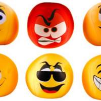 Spandex Balls Emoticons 20cm sorted, 1 piece