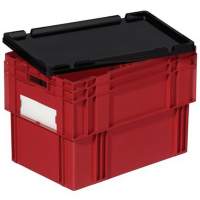 Slip lid black L.600xW.400mm for stack and nest containers PP