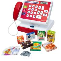 Scanner cash register with accessories