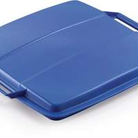 DURABLE lid PP blue W507xD470mm for waste bin 90l food safe