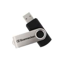 Soennecken USB stick 2.0 4GB black/silver