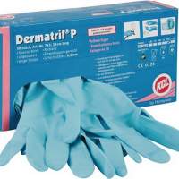 Nitrile gloves Dermatril P 743 size 7 L.280mm blue KCL Kat.III EN374, 50 pairs