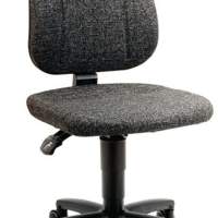 Unitec swivel work chair with wheels, fabric upholstery, seat H.440-620 mm