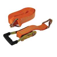 Lashing strap with J-hook and ratchet handle, 50mmx8m, lashing capacity: 3950kg