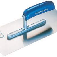Smoothing trowel L.280mm B.130mm S.0.7mm toothing 6x6 mm sheet of hardened steel Jung