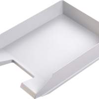 HELIT letter tray for DIN A4-C4 plastic, light grey, 5 pieces
