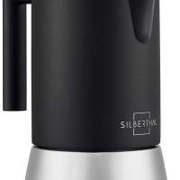 SILBERTHAL Espressokocher Induktion geeignet – Edelstahl – 6 Tassen – Kaffeekoche-open box
