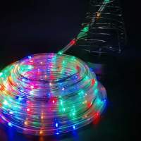 5 Meter Mehrfarbig LED-Lichterkette Lichtschlauch Weihnachtsbeleuchtung mit Batteriebetrieb blinkend Weihnachten Party Hochzeit