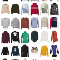 Mail order sweater remaining stock mix